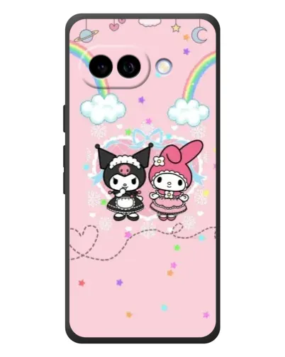 Чехол для Google Pixel 10a с картинкой «My Melody и Kuromi»