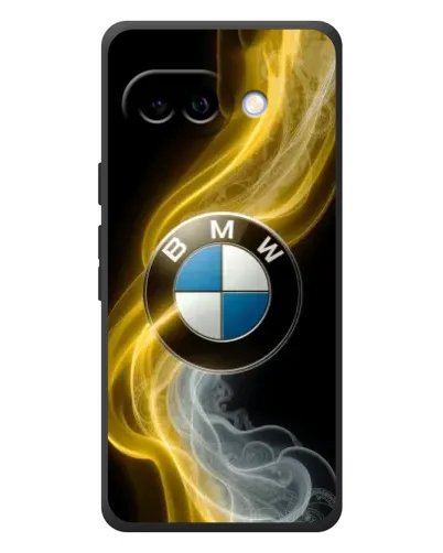 Чехол для Google Pixel 10a с картинкой «Золотистый дым BMW»