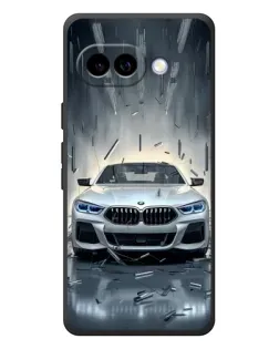Чехол для Google Pixel 10a с картинкой «BMW в свете фар»