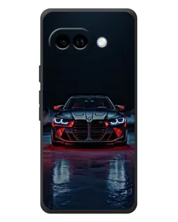 Чехол для Google Pixel 10a с картинкой «BMW на мокрой дороге»