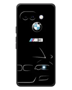 Чехол для Google Pixel 10a с картинкой «Минималистичный принт BMW M3»