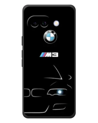Чехол для Google Pixel 10a с картинкой «Минималистичный принт BMW M3»