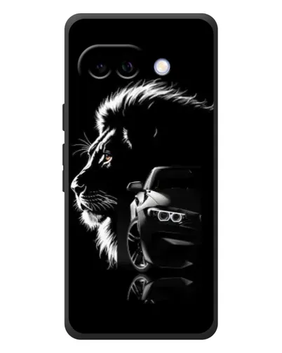 Чехол для Google Pixel 10a с картинкой «BMW и лев»