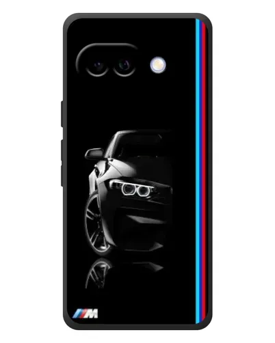 Чехол для Google Pixel 10a с картинкой «Силуэт BMW в темноте»