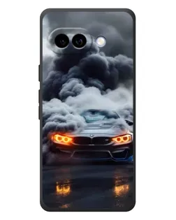 Чехол для Google Pixel 10a с картинкой «BMW в дыму»