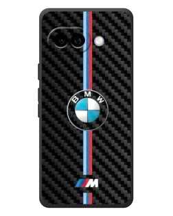 Чехол для Google Pixel 10a с картинкой «Эмблема BMW и карбон»
