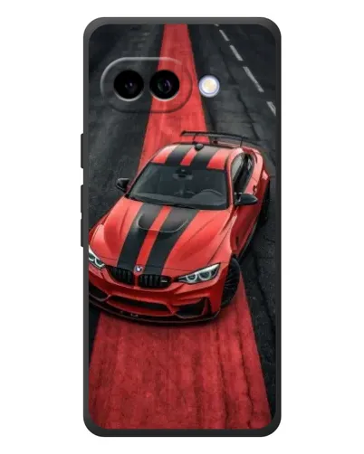 Чехол для Google Pixel 10a с картинкой «BMW на красной дорожке»