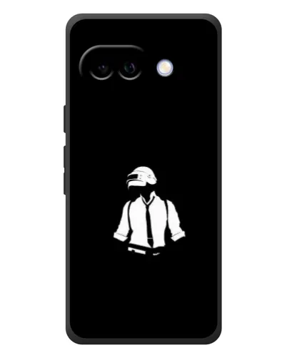 Чехол для Google Pixel 10a с картинкой «PUBG — белый шлем»