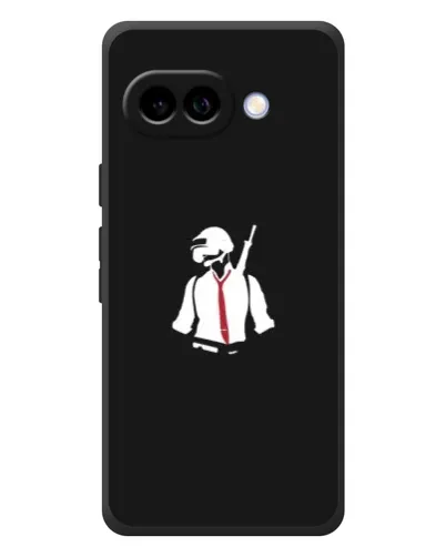 Чехол для Google Pixel 10a с картинкой «PUBG — силуэт воина»