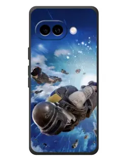 Чехол для Google Pixel 10a с картинкой «Десант PUBG — прыжок»