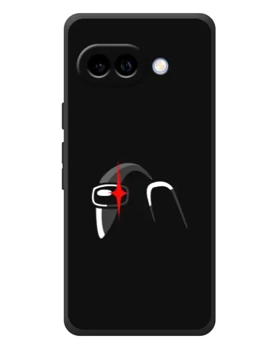 Чехол для Google Pixel 10a с картинкой «Among Us шлем»