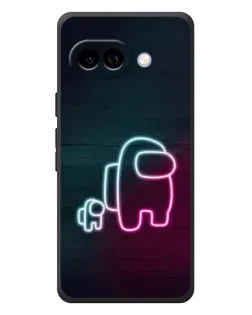 Чехол для Google Pixel 10a с картинкой «Among Us неон-арт»