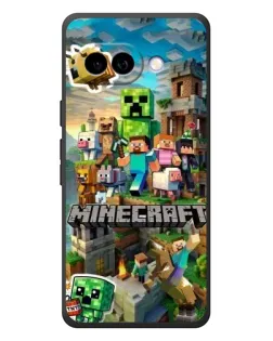 Чехол для Google Pixel 10a с картинкой «Замок Minecraft»