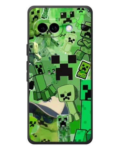 Чохол для Google Pixel 10a з картинкою «Кріпери Minecraft»