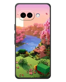 Чохол для Google Pixel 10a з картинкою «Рожеве дерево Minecraft»