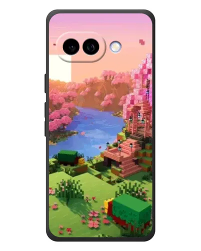 Чохол для Google Pixel 10a з картинкою «Рожеве дерево Minecraft»
