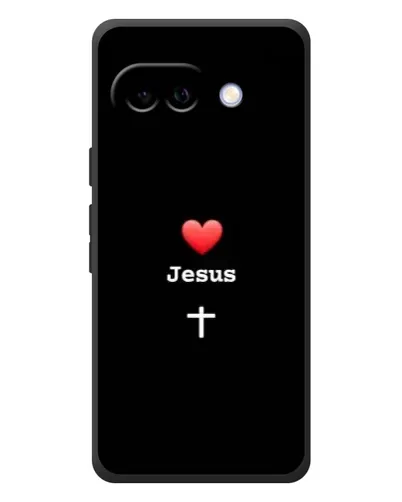 Чехол для Google Pixel 10a с картинкой «Сердце - Jesus»