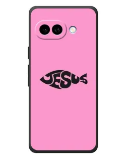 Чехол для Google Pixel 10a с картинкой «Розовый символ  Jesus»