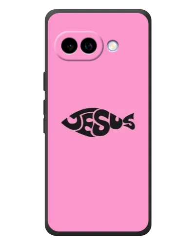 Чехол для Google Pixel 10a с картинкой «Розовый символ  Jesus»