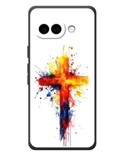 Чехол для Google Pixel 10a с картинкой «Акварельный крест»