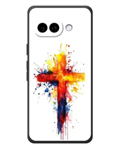 Чехол для Google Pixel 10a с картинкой «Акварельный крест»