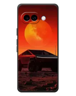 Чехол для Google Pixel 10a с картинкой «Cybertruck на Марсе»