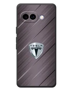 Чехол для Google Pixel 10a с картинкой «Металлическая текстура Tesla»