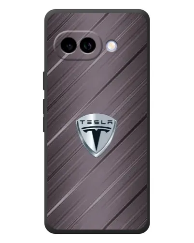 Чехол для Google Pixel 10a с картинкой «Металлическая текстура Tesla»