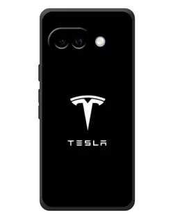 Чехол для Google Pixel 10a с картинкой «Tesla White Logo»