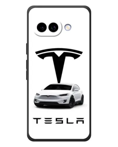 Чехол для Google Pixel 10a с картинкой «Tesla White Style»