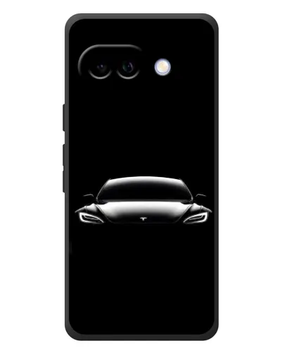 Чехол для Google Pixel 10a с картинкой «Фары Tesla Night»