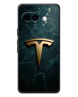 Чехол для Google Pixel 10a с картинкой «Мраморная Tesla Gold»