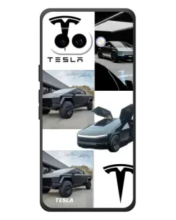 Чехол для Google Pixel 10a с картинкой «Коллаж Cybertruck Tesla»
