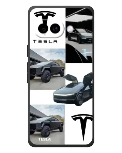 Чехол для Google Pixel 10a с картинкой «Коллаж Cybertruck Tesla»