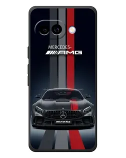 Чехол для Google Pixel 10a с картинкой «Mercedes — белый карбон»