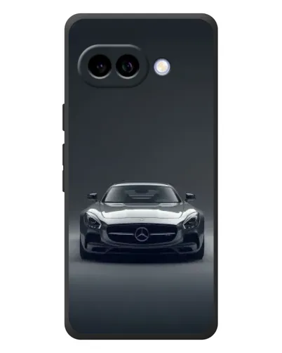 Чехол для Google Pixel 10a с картинкой «Mercedes на черном»