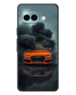Чохол для Google Pixel 10a з картинкою «Audi у хмарах диму»