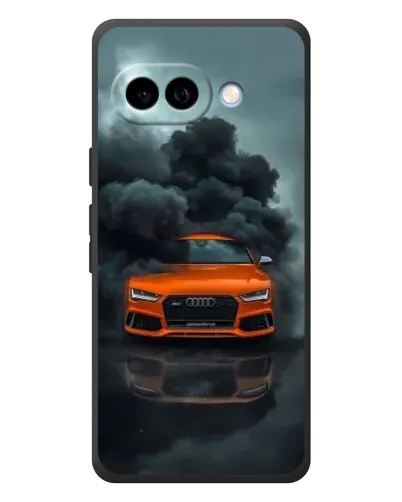 Чохол для Google Pixel 10a з картинкою «Audi у хмарах диму»
