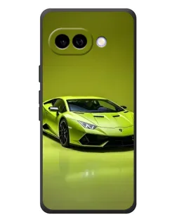 Чохол для Google Pixel 10a з картинкою «Салатовий Lamborghini Huracan»