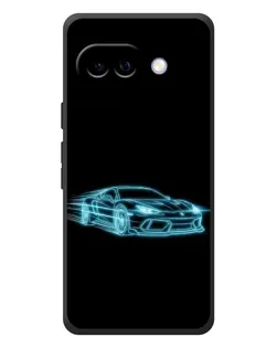 Чохол для Google Pixel 10a з картинкою «Неоновий контур Lamborghini»
