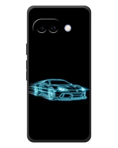 Чохол для Google Pixel 10a з картинкою «Неоновий контур Lamborghini»