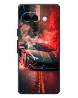 Чохол для Google Pixel 10a з картинкою «Lamborghini червоний дим»