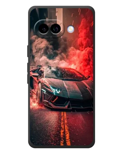 Чохол для Google Pixel 10a з картинкою «Lamborghini червоний дим»