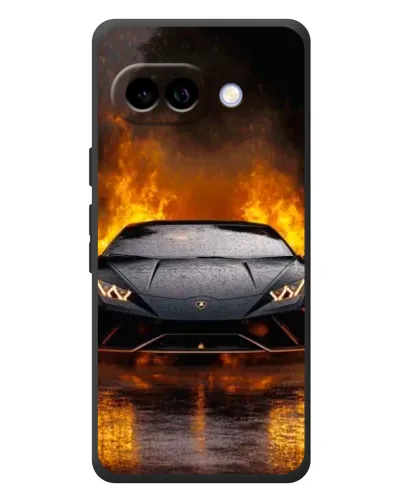 Чохол для Google Pixel 10a з картинкою «Lamborghini у вогні»
