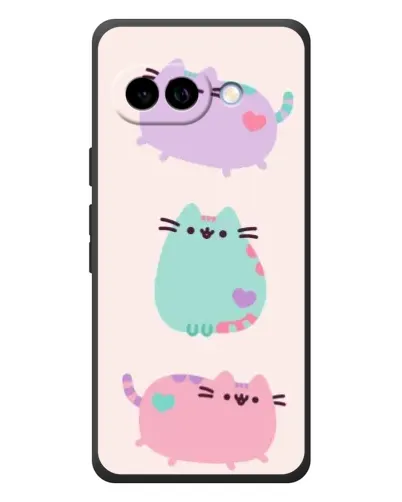 Чохол для Google Pixel 10a з картинкою «Pusheen тріо»