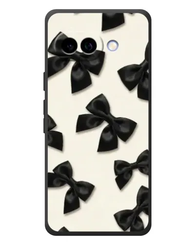 Чехол для Google Pixel 10a с картинкой «Черные бантики»