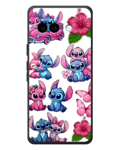 Чехол для Google Pixel 10a с картинкой «Стикеры Stitch и Angel»
