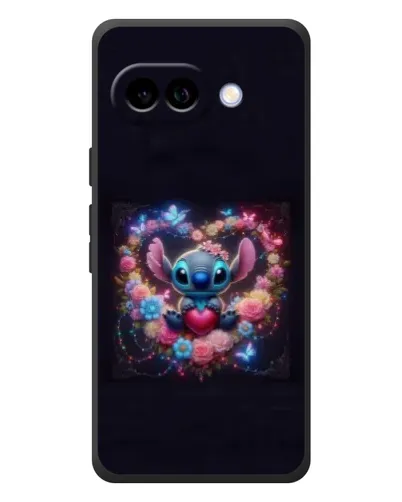 Чехол для Google Pixel 10a с картинкой «Stitch в цветах»