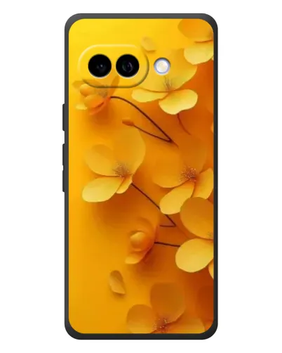 Чехол для Google Pixel 10a с картинкой «Золотые лепестки»
