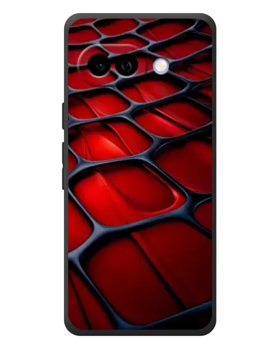 Чохол для Google Pixel 10a з картинкою «Червона глянцева сітка»